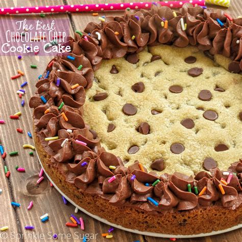 chocolate chip cookie cake sprinkle  sugar