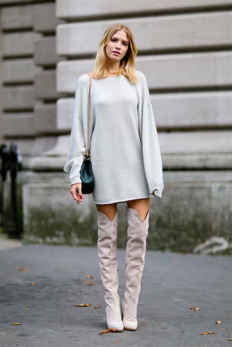how to wear over the knee boots popsugar fashion