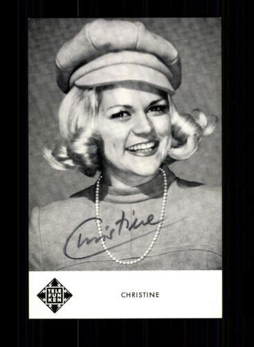 Christine Autograph Card Original Signed Bc 96071 Ebay