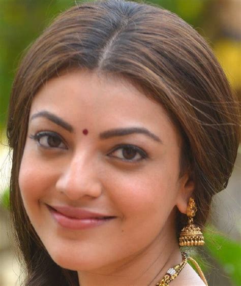 gorgeous indian girl kajal agarwal without makeup real face closeup