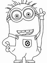 Minion Minions Coloring Pages Clipart Template Kids Drawing Stuart Easy Sheets Birthday Printable Party Transparent Colouring Color Cartoon Favors Woodworking sketch template