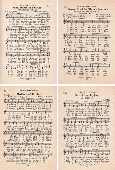 printable vintage hymns sheet  rose clearfield hymn sheet