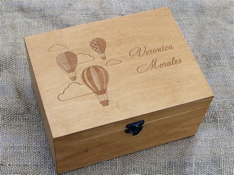 personalized keepsake wood box baby memory box  birthday gift
