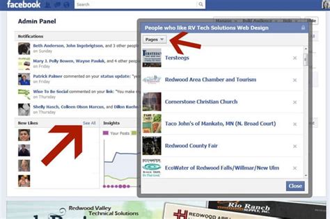find   facebook pages   page