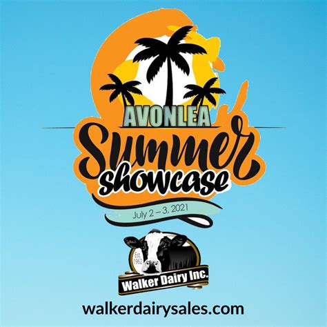 sat july   avonlea summer showcase special auction walker dairy sales