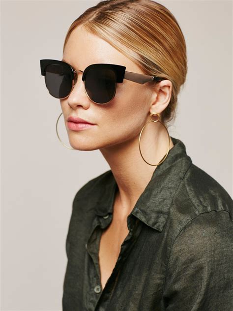 aviator and round sunglasses for women free people view the whole collection share styles