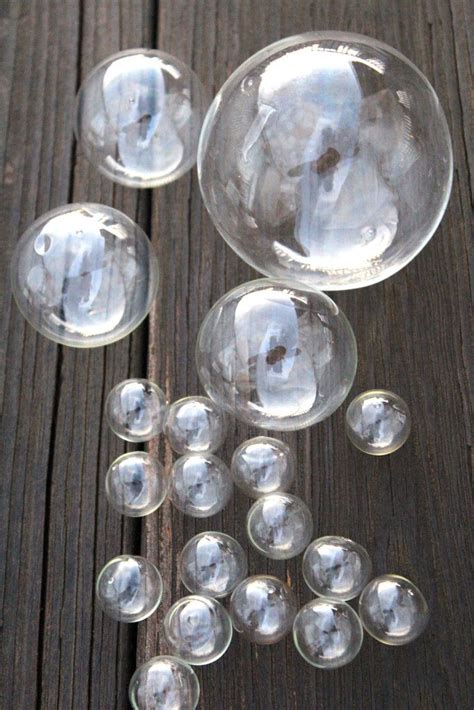 floating glass bubbles   perfect   centerpiece  vase adornment glass decor