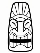 Lanta Totem Koh Colorier Tiki Coloriages Belle Incroyable Gratuitement Choisir Tableau Symbole sketch template