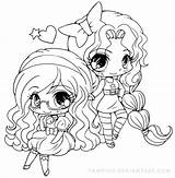 Chibi Yampuff Coloring Pages Girls Color Deviantart Kids Visit Lineart Sheets Bell Star Cool sketch template