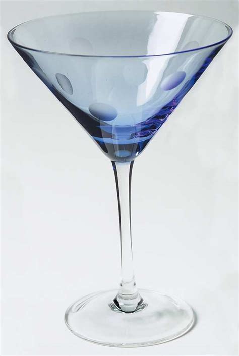 Waterford Marquis Polka Dot Blue Martini Glass 5056846 Ebay