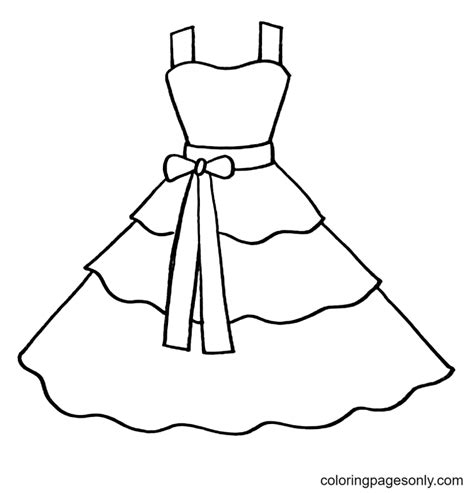 cool dresses  girls coloring page printable  coloring pages