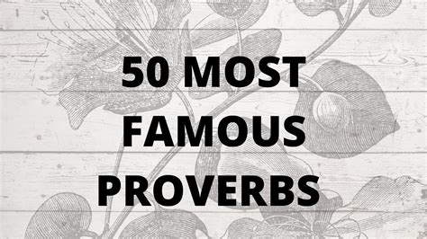 top   famous proverbs youtube