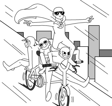 Draw The Squad Meme Base Bicycle By Queencookiemonster
