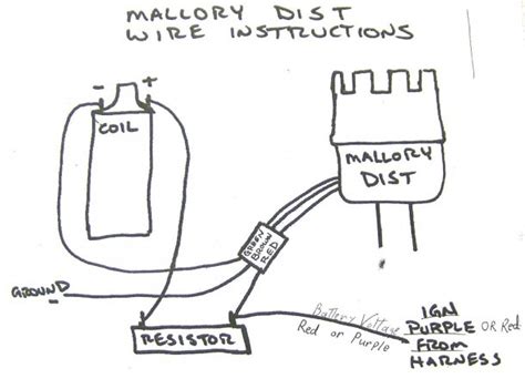 coil  mallory unilite distributor wiring diagram gooddy org