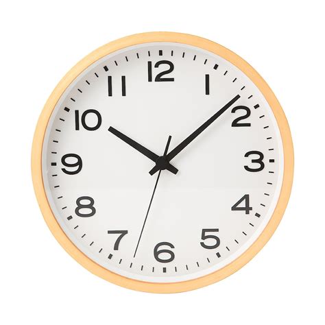 analog clock  wall clock beech natural muji