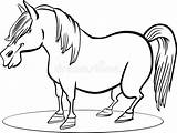 Horse Pony Coloring Cartoon sketch template