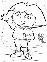 Dora Explorer Drawing Coloring Pages Getdrawings Children Book Gif sketch template
