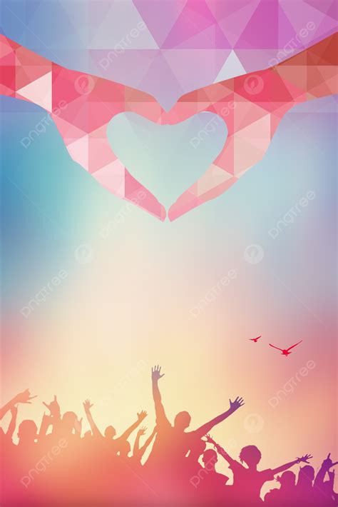 Creative Love Charity Sale Poster Background Material Wallpaper Image