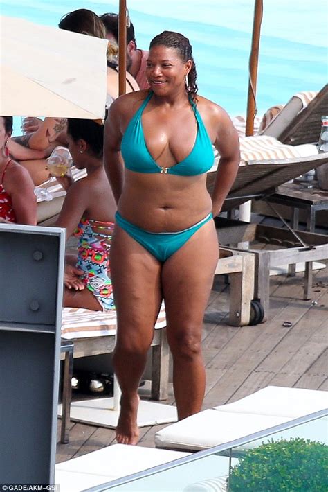 queen latifah nice body on the beach