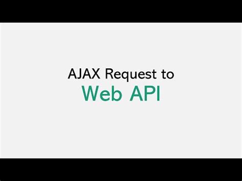 ajax request  web api youtube