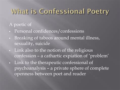 confessional poetry powerpoint    id