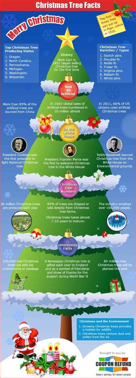 christmas tree facts daily infographic