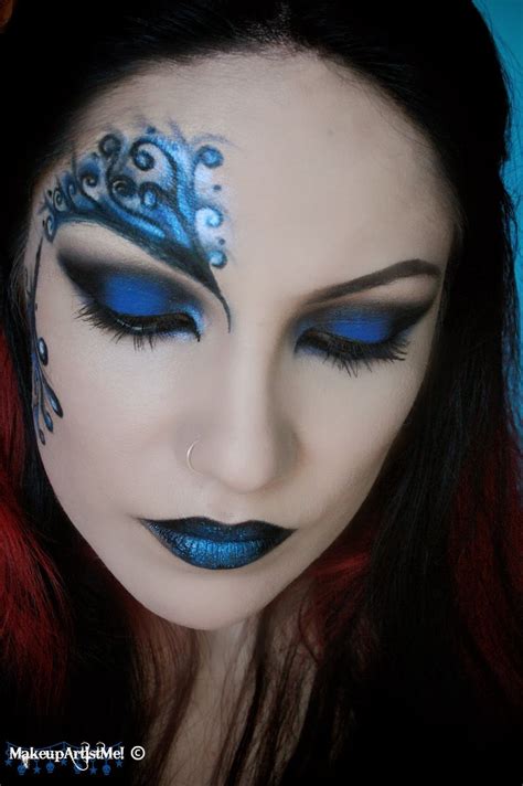 make up artist me blue secret blue masquerade makeup