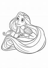Principesse Stampare Personaggi Rapunzel Guarda Vaiana Descrizione sketch template