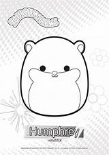 Coloring Squishmallows Pages Humphrey Printable Print Kids Puff Tim Luna sketch template