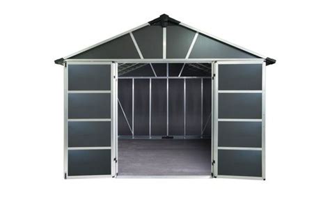 yukon  ft dark gray storage shed series  wpc floor kit multiply sizes shed storage