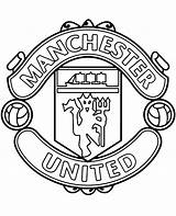 Manchester Logo United Football Crest Coloring Clipart Pages Print Soccer Real Fc Red Original Barcelona Club Madrid Size Color Transparent sketch template
