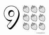 Coloring Numbers Pages Kids Printable Digits 4kids A7 Books sketch template
