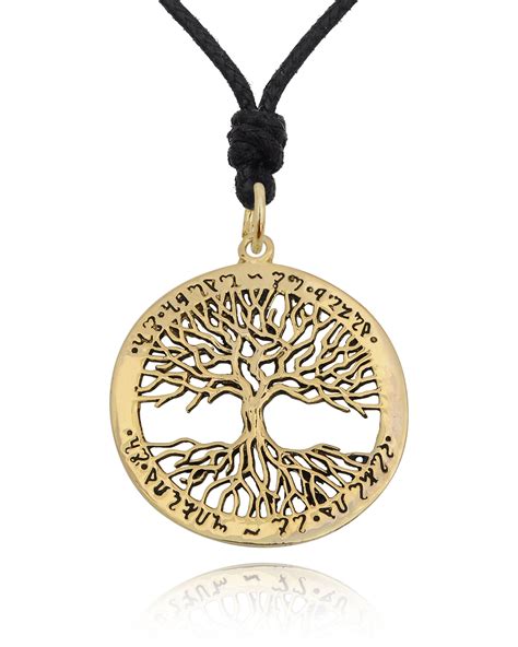 vietsway  lovely celtic tree  life brass charm necklace pendant