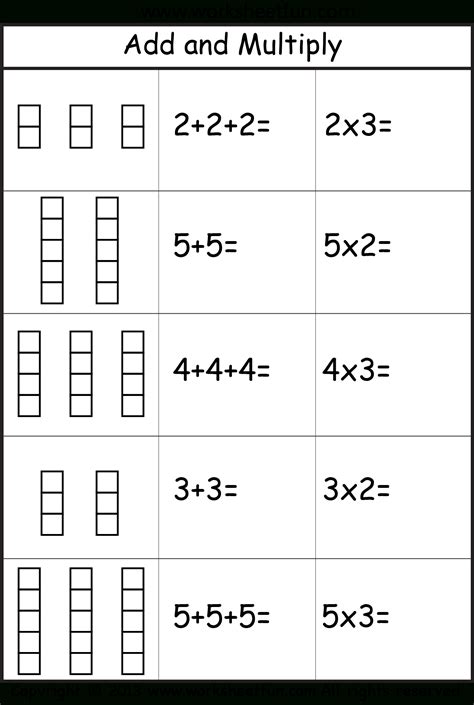 multiplication worksheets repeated addition printablemultiplicationcom