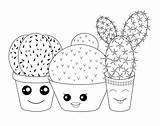 Kaktus Süß Zeichnungen Ausmalen sketch template