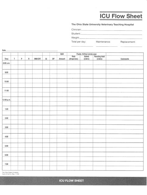 icu flow sheet  complete  ease airslate signnow