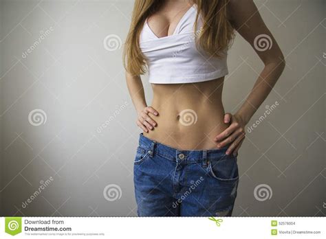 Sexy Slim Stomach Royalty Free Stock Image
