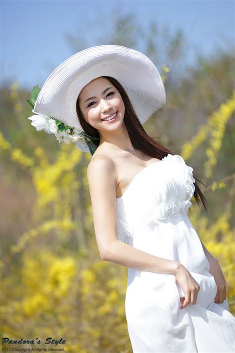ju da ha pretty in white dress korean models photos gallery