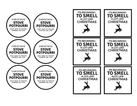 easy   stovetop potpourri   printable gift tags gift