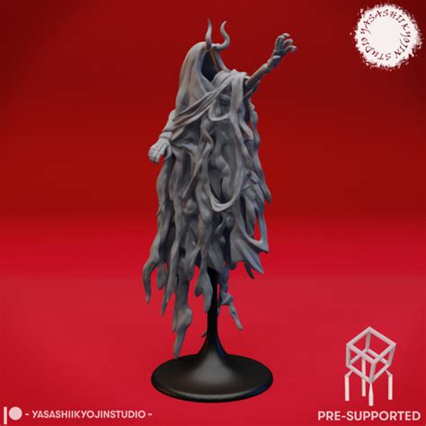 3d Printable Wraith Tabletop Miniature Pre Supported By Yasashii