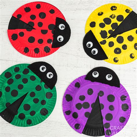 paper plate ladybugs craft crafts  amanda