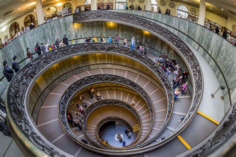 spiral staircase  vatican museum  exquisite double helix staircase    vatican