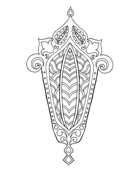 hand drawn traditional lantern  ramadan stock vector illustration