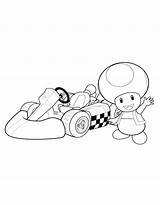 Mario Yoshi Kart Coloring Pages Getdrawings Getcolorings Color Peach sketch template