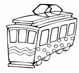 Tram Tramway Stampare Dibujo Tranvía Acolore Coloriages Treni Coloritou sketch template