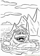 Abominable Snowman Coloring Rudolph Bumble Pages Drawing Beautiful Getcolorings Printable Fictional Color sketch template