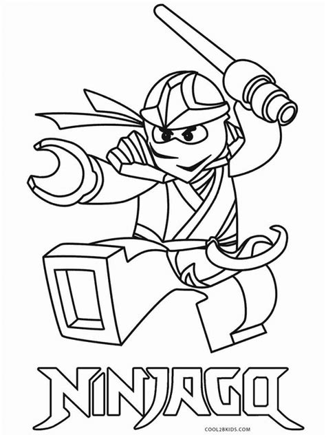printable ninjago coloring pages  kids