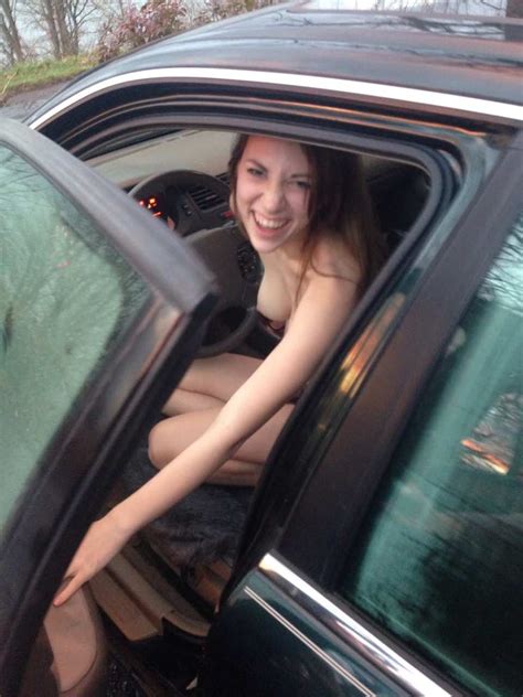 caught naked in her car porn photo eporner