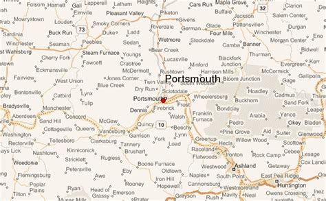 Portsmouth Ohio Map Secretmuseum