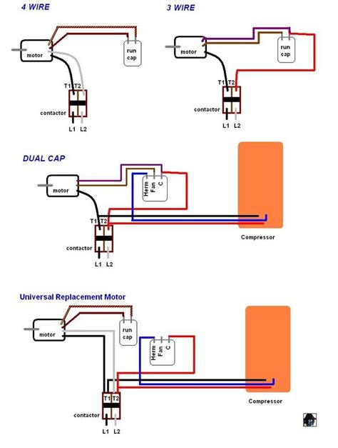 ac condenser fan motor wiring